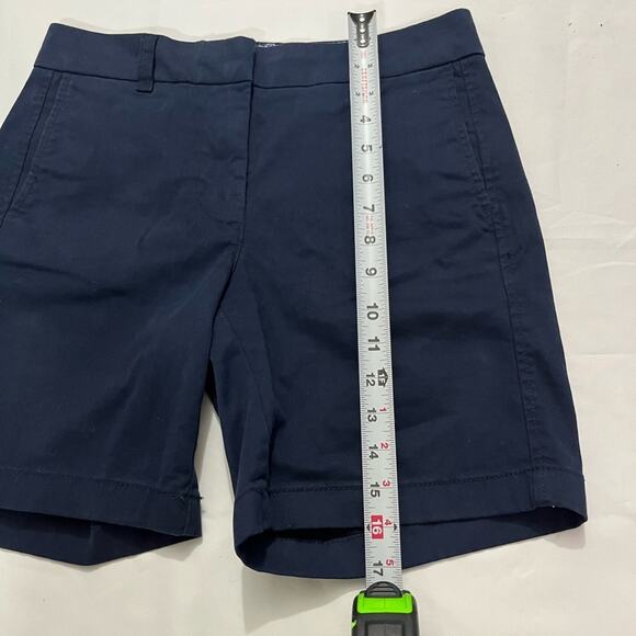 J.Crew Navy Blue Chino Pockets Casual Summer Formal Preppy Solid Shorts Size 2 - Picture 7 of 8